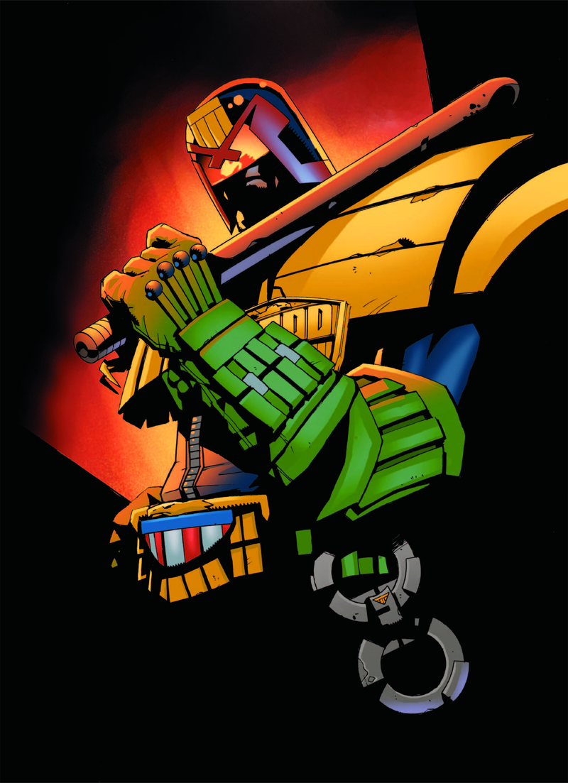 Judge Dredd. Photo provided by Insight Editions from The Art of Jock. © Mondo Tees, LLC 2016. All rights reserved.